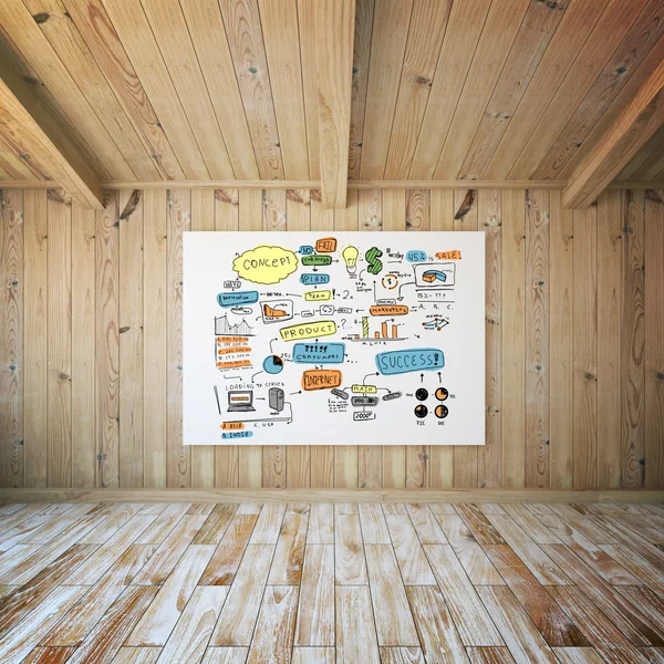 Success sketch on poster — Stock Photo, Image