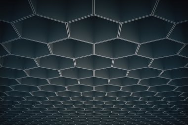 Dark honeycomb pattern