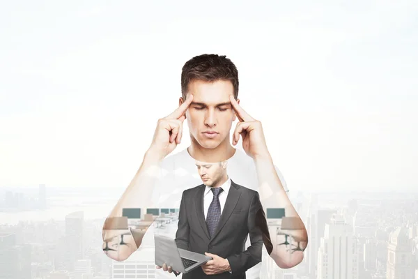 Man thinking about employment — Stock Photo, Image