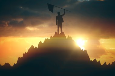 Bayraklı İş adamı