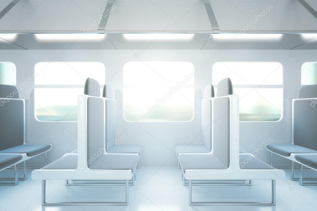 Passenger train interior side