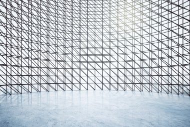 Soyut pencereli ferah iç