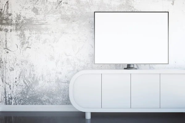 Blank TV screen — Zdjęcie stockowe