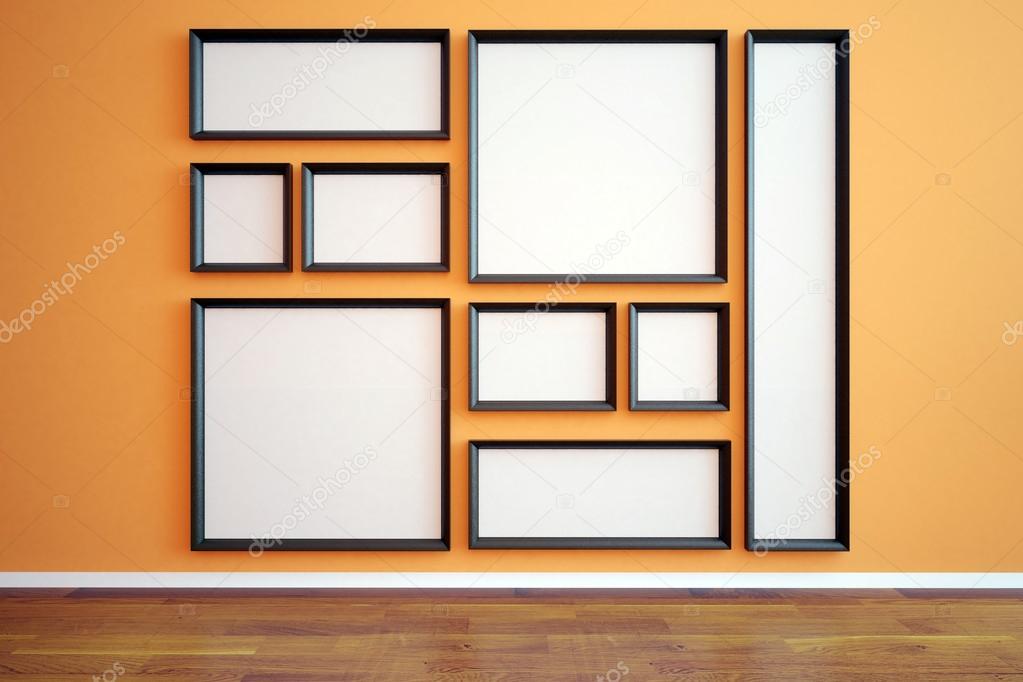 Multiple Blank Frames In Interior Stock Photo Peshkova 123381306 Multiple Blank Frames In Interior Stock Photo