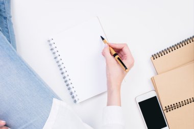 Not defteri portre yazma kadın