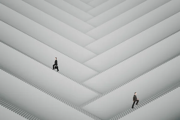 계단을 오르는 기업인 — 스톡 사진