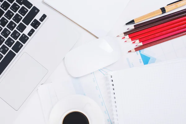 Messy office desktop — Stock Photo, Image