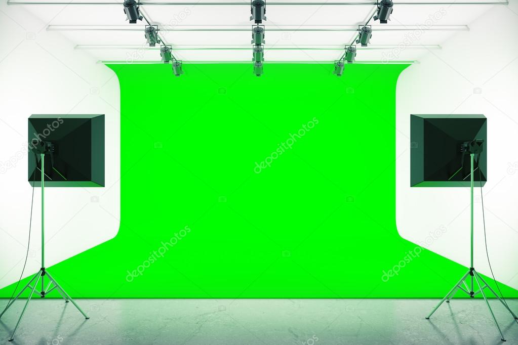 Green photo studio