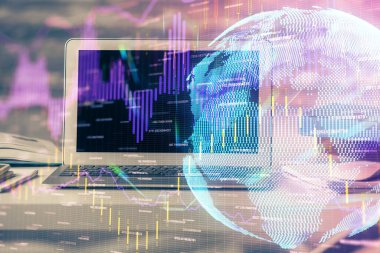 Çok sayıda şemaya, finansal bilgilere ve bilgisayar geçmişi olan çalışma alanına maruz kalmış. Uluslararası çevrimiçi ticaret kavramı.