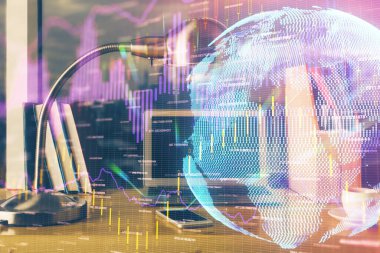 Çok sayıda şemaya, finansal bilgilere ve bilgisayar geçmişi olan çalışma alanına maruz kalmış. Uluslararası çevrimiçi ticaret kavramı.