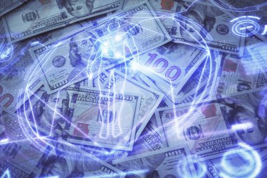 Eğitim temasının ikiye katlanması, Amerikan dolarları faturası üzerine kuruludur. Öğrenim kavramı.