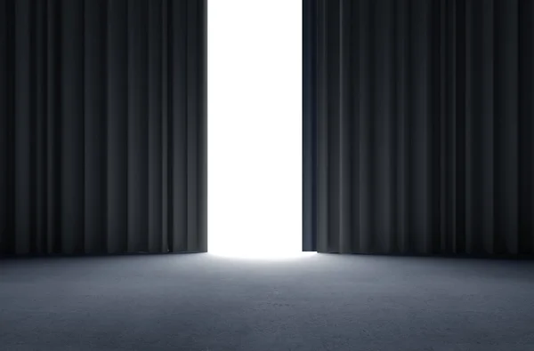 Black curtains — Stock Photo, Image