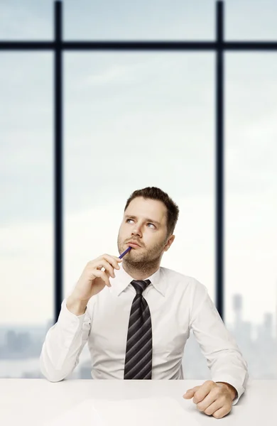 Busienssman thinking — Stock Photo, Image