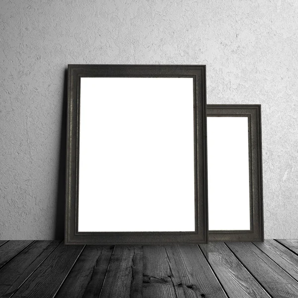 Two white frames — Stock Photo, Image