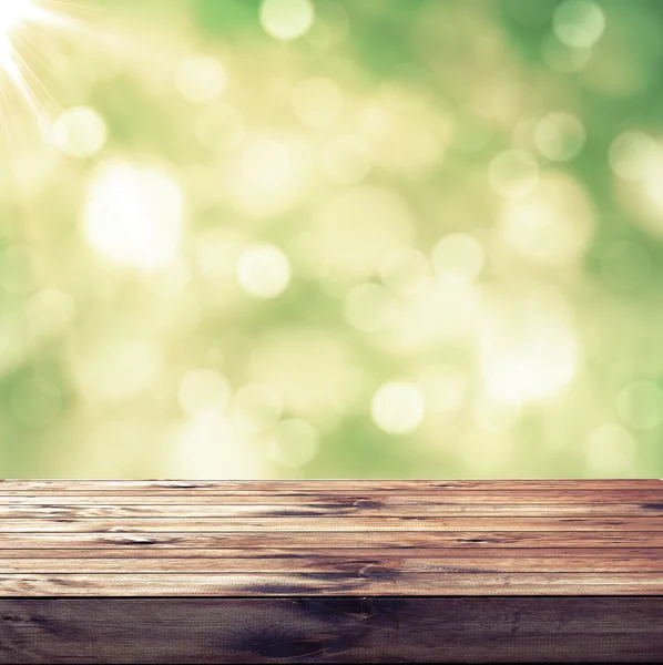 Empty wooden table — Stock Photo, Image