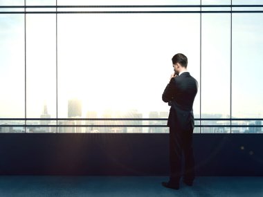 iş adamı, düşünüyor