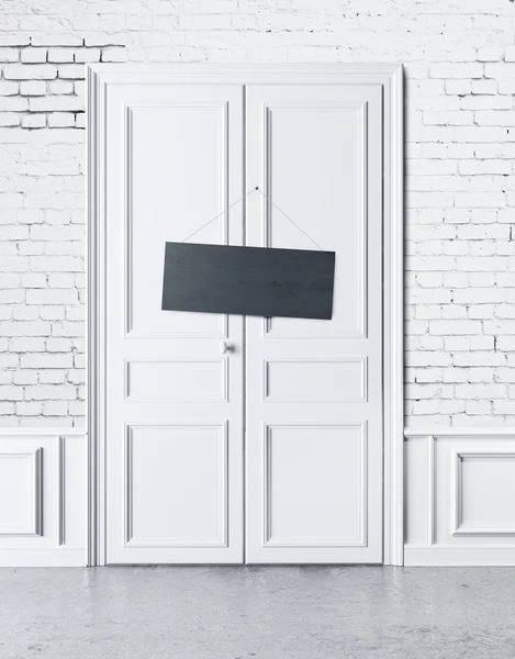 Fehér ajtó — Stock Fotó
