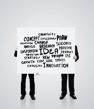 Poster iş kavramı ile