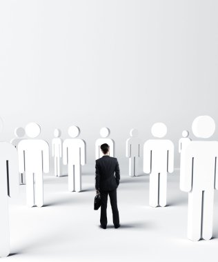 adam ve birçok 3d kişi