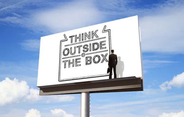 Think outside the box — Stock Photo, Image