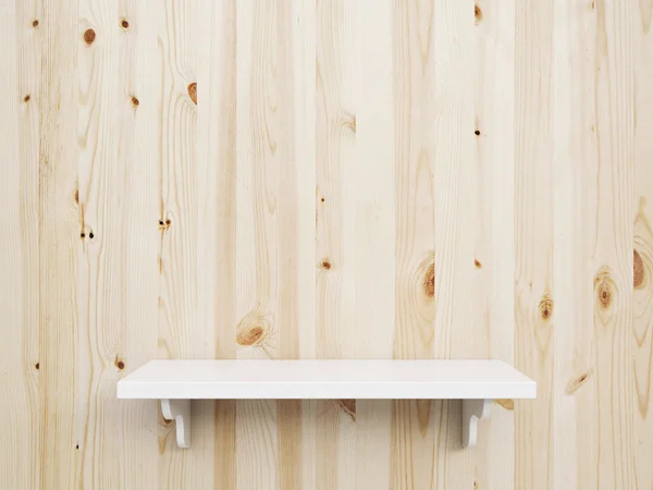 高解像度茶色の木製の棚 — ストック写真