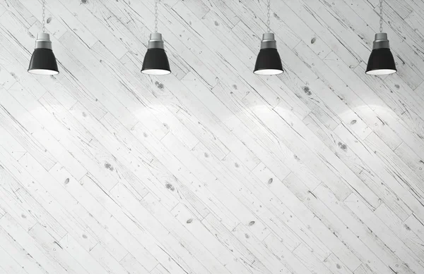 Vier plafond lampen — Stockfoto