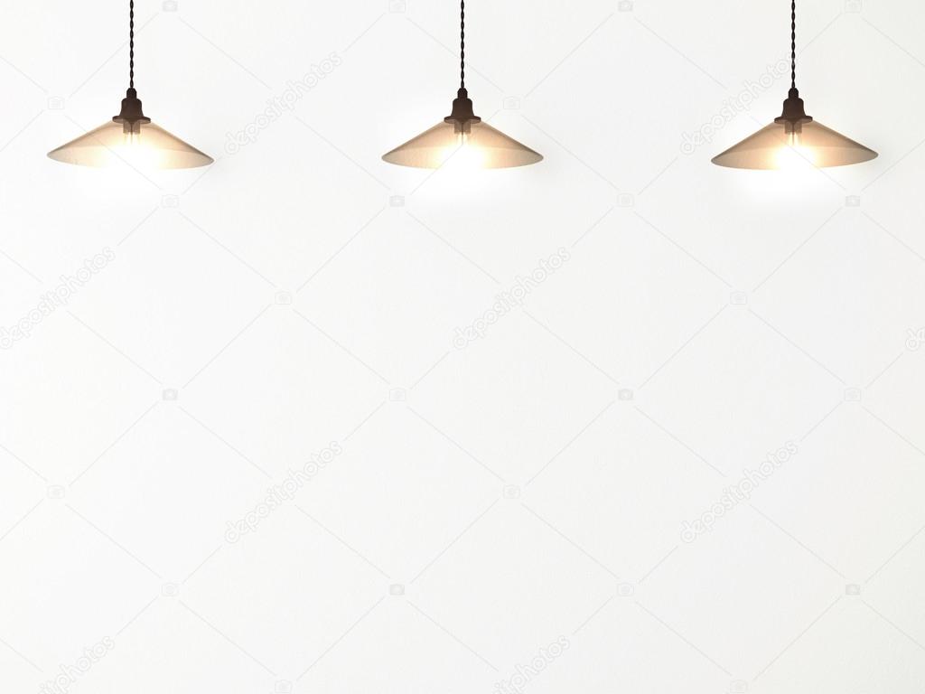 concrete wall and ceiling lamps.