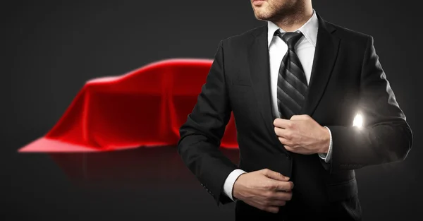 Hombre de negocios y presentación de coches — Foto de Stock