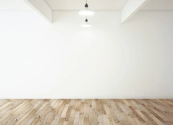 寄せ木張りの床の部屋 — ストック写真