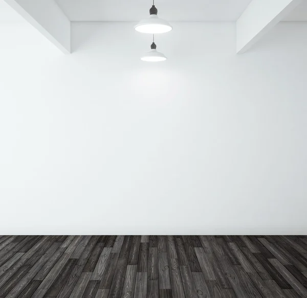 Parquet nero in legno — Foto Stock