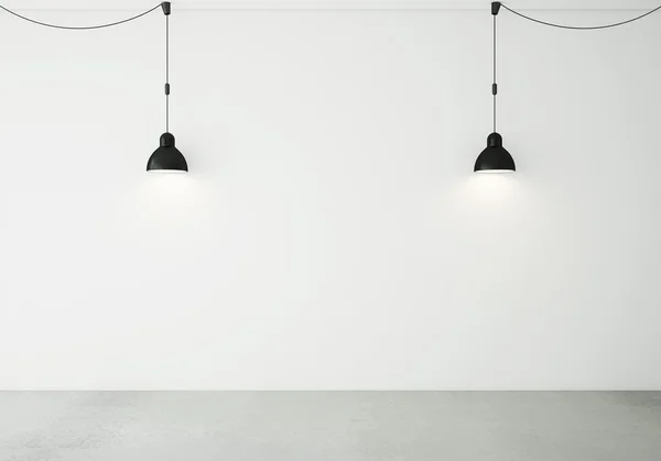 Twee plafond lampen — Stockfoto