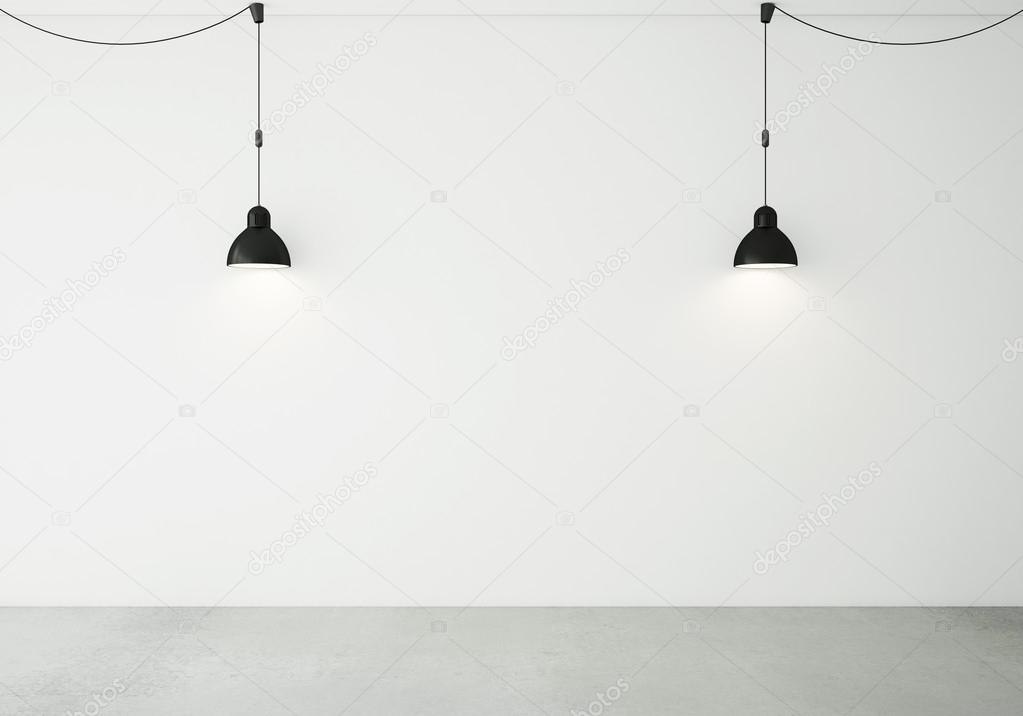 two ceiling lamps