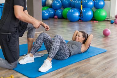 Onun müşteri ile kişisel antrenör