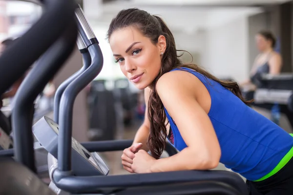 Women running on treadmill Stock Picture