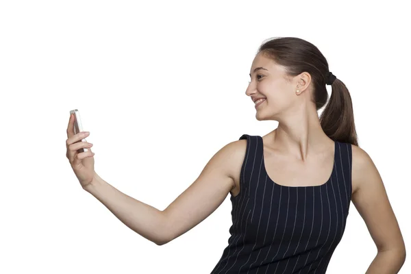 Selfie in studio — Stock Photo, Image