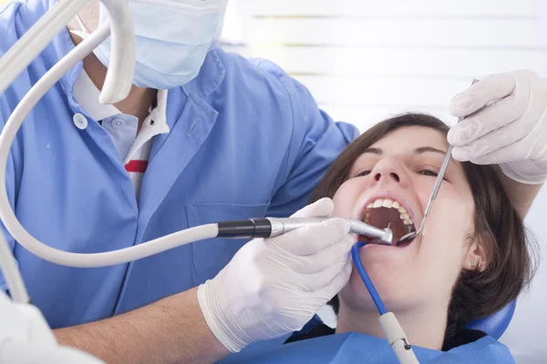 En el dentista — Foto de Stock