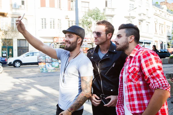 Funny Selfie In The City — Stock Photo, Image