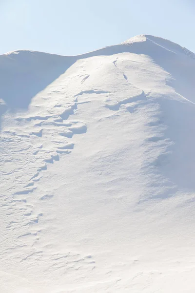 Winter Achtergrond Met Sneeuw Textuur Close — Stockfoto