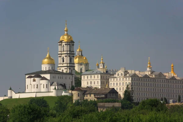 Лавра Почаєва Знаменитий Християнський Центр Україні Ліцензійні Стокові Зображення