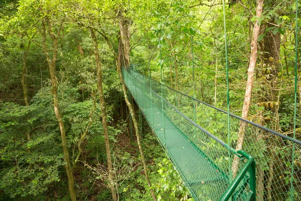 Hängbro, Costa Rica — Stockfoto