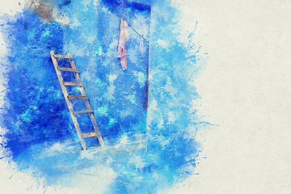 Şef, mavi boyalı evleri olan bir şehir. Dar, güzel, mavi sokakları olan bir şehir..