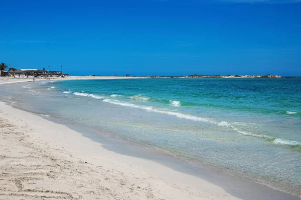 Paysage Marin Magnifique Vue Sur Lagon Bord Mer Plage Sable — Photo