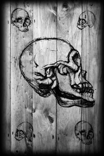 The five of skulls. — Stock Photo, Image