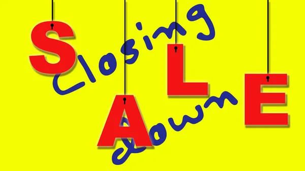 Closing down sale. — Stock Photo, Image