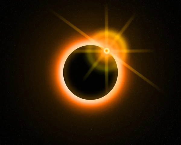 Buitenaardse eclipse. — Stockfoto