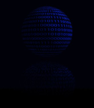 Soyut dijital Küre.