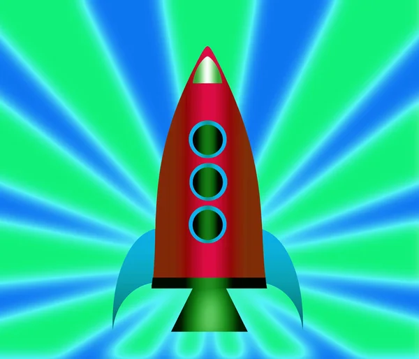 Cartoon rocket. — Stock Photo, Image
