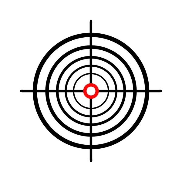 Illustration of a gun sight over a white background. — Stock Photo, Image