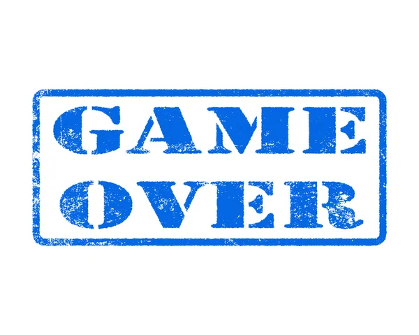 Red grunge rubber stamp with the text game over. — Stock Photo, Image