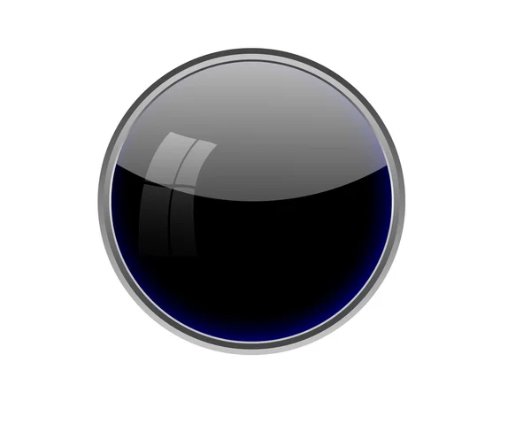 Black button. — Stock Photo, Image